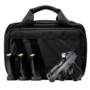 RM1S sub-compact striker fire pistol with additional mags, bag, and optic